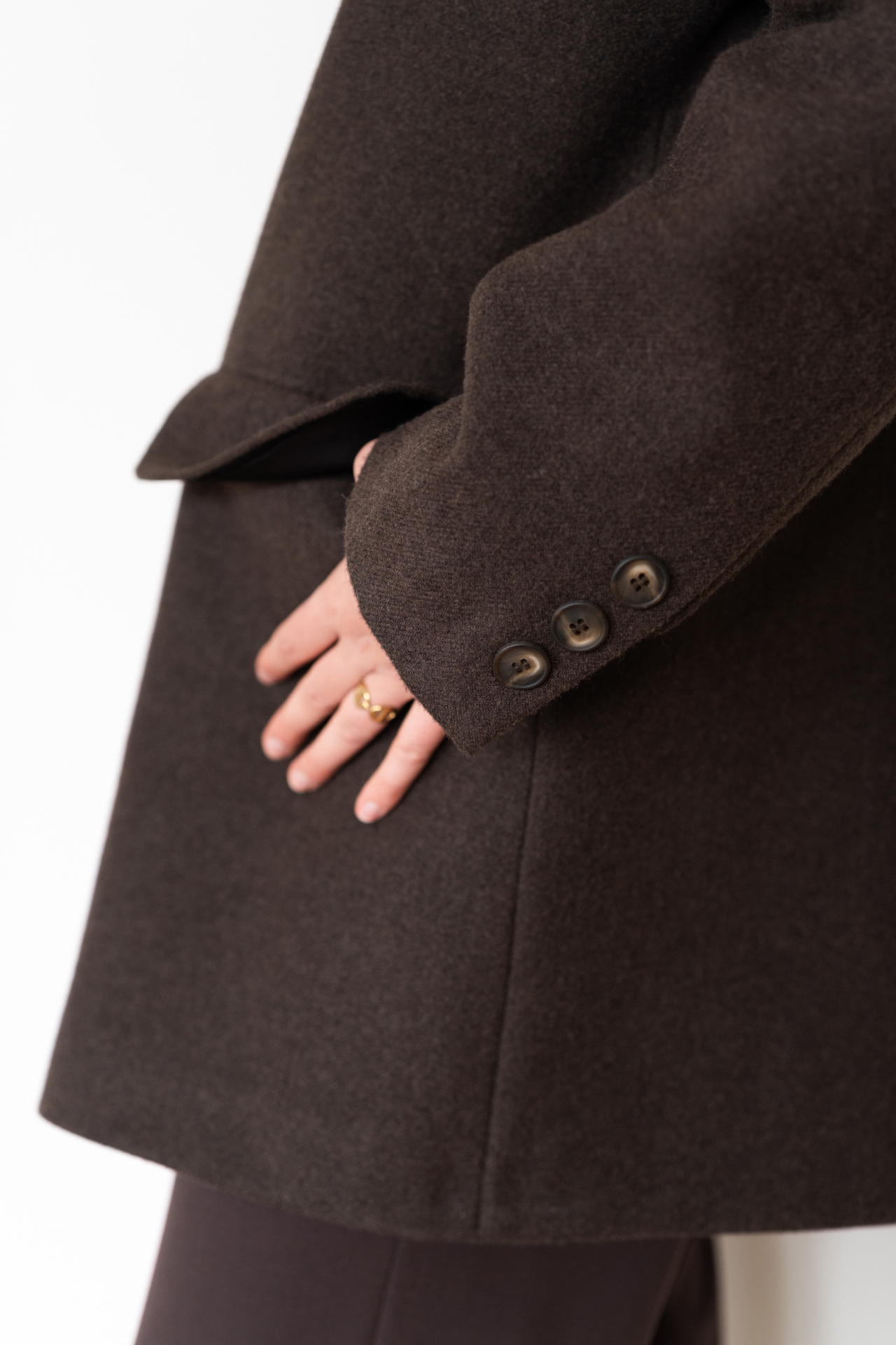 Tailleur laine chocolat