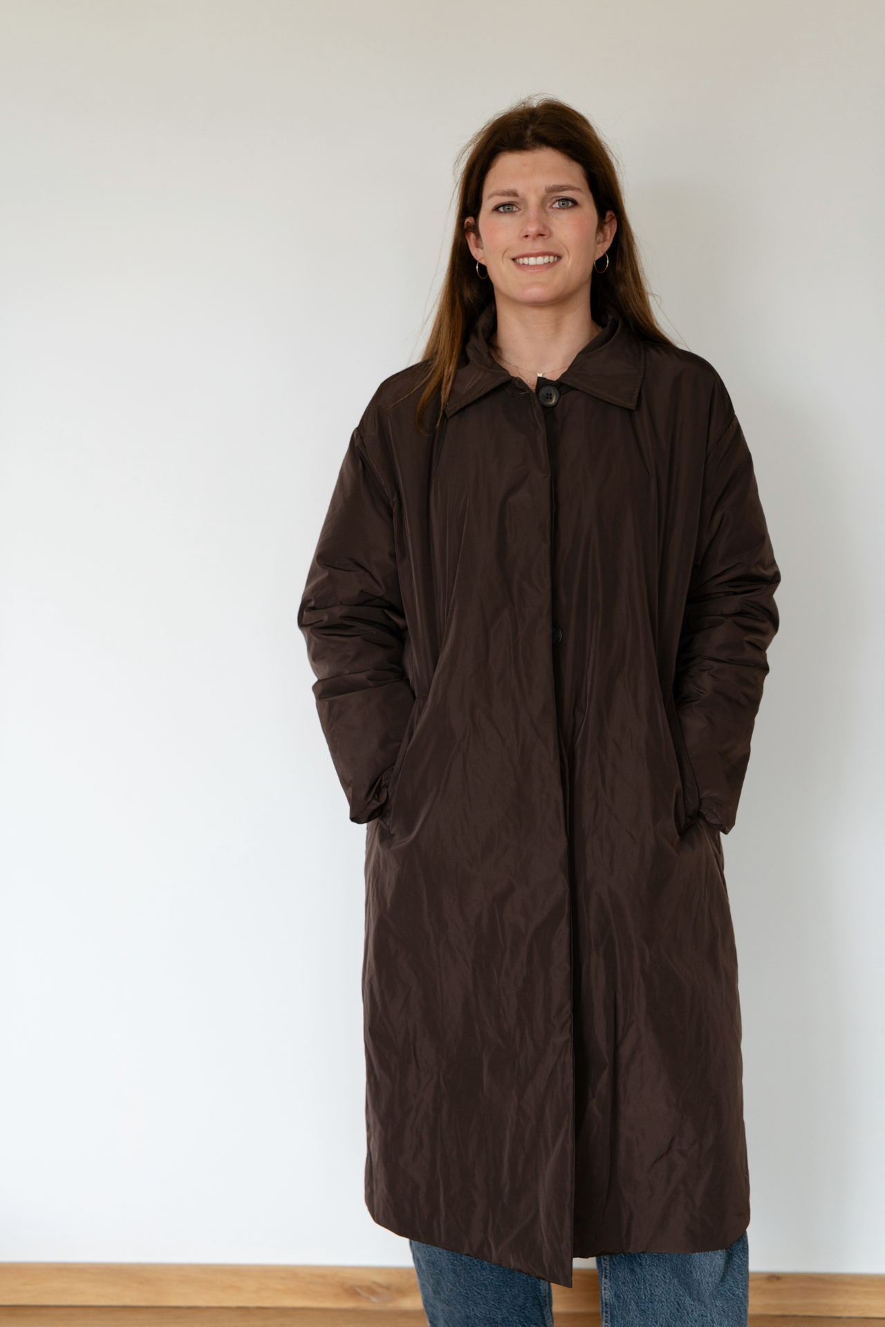 Manteau matelassé chocolat