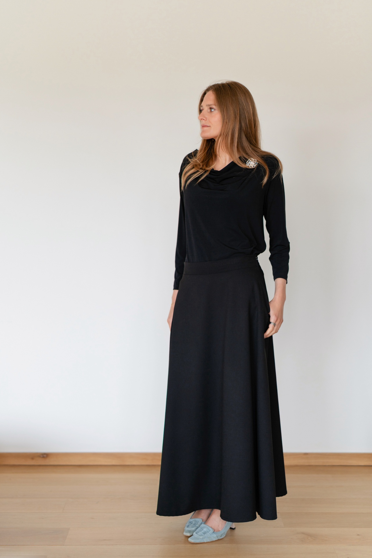 Maille chocolat & pantalon texturé