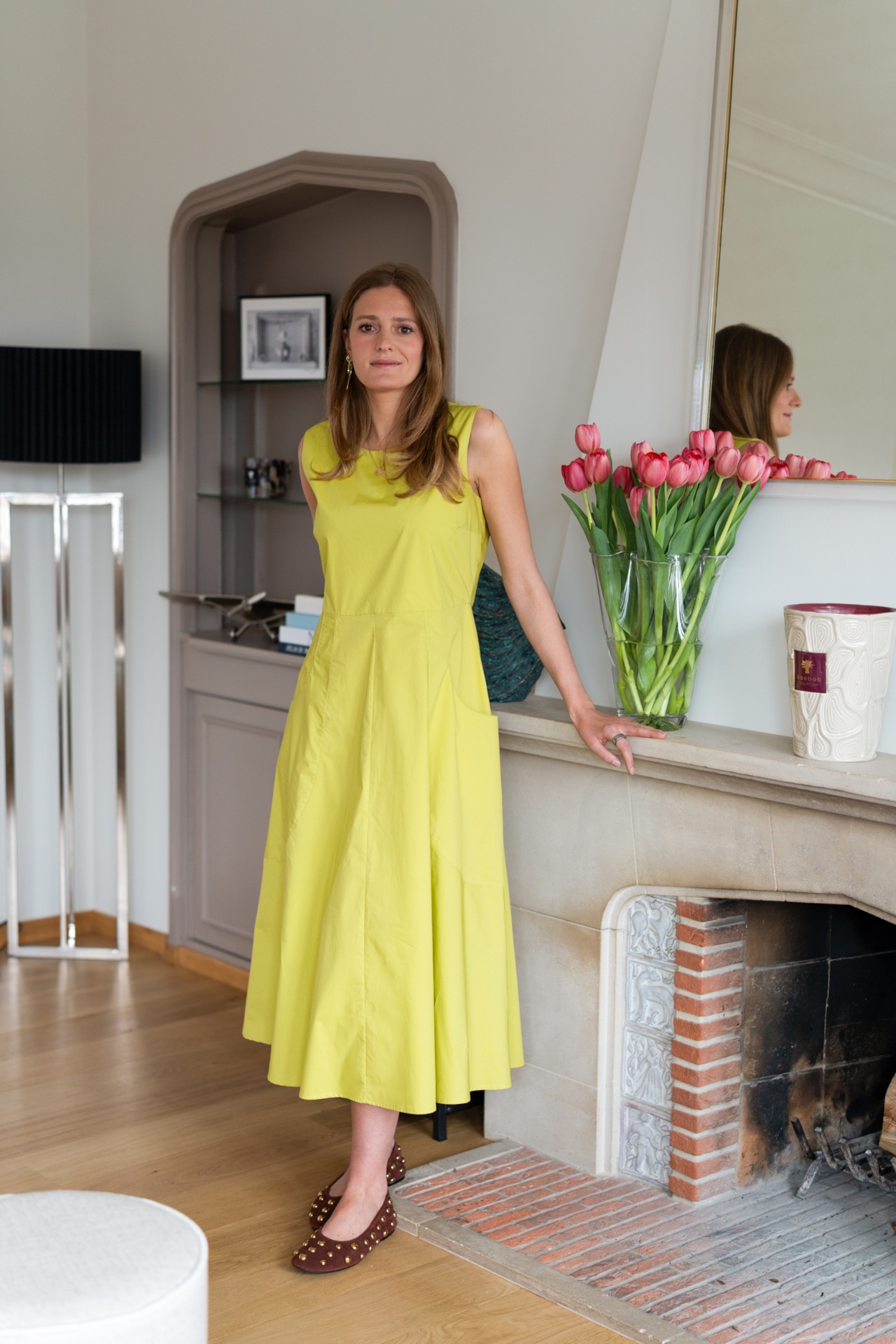 Robe coton citron