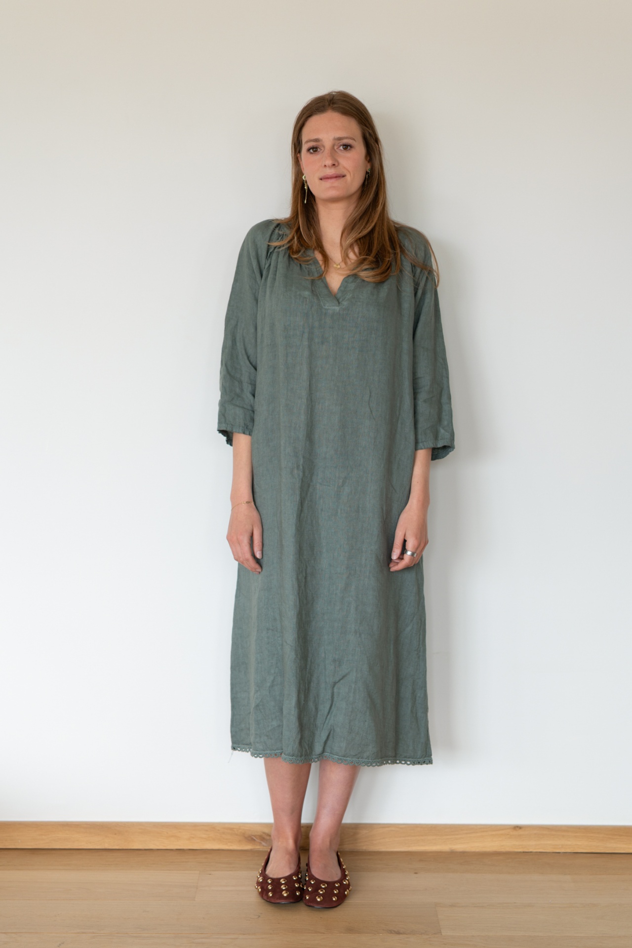 Robes lin sauge & céladon